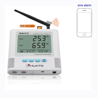 중국 SMS 경보 GSM 온도 감지기, GSM 온도 데이터 로거 LCD 디스플레이 협력 업체